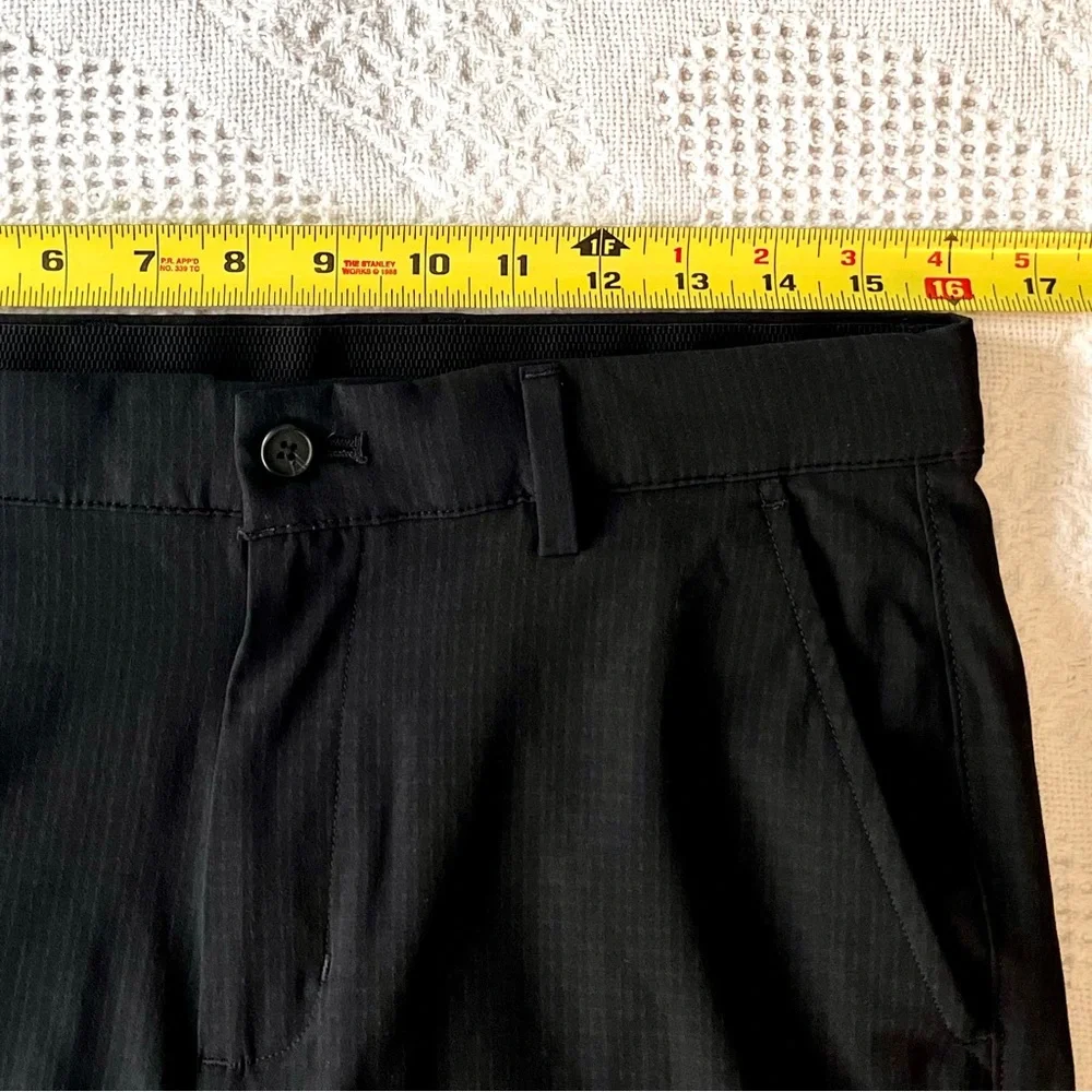 Greg Norman Collection Black Flat Front Performance Shorts - Picture 5 of 9